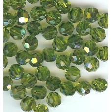 6mm Swarovski round olivine ab