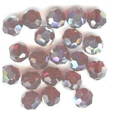 6mm Swarovski round siam ab