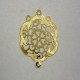 Gold Plated Laser cut Flower 1 pair