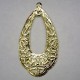 Gold Plated Laser Cut Oval Filigree