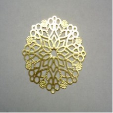 Gold Plated Laser cut 8end Circled Star