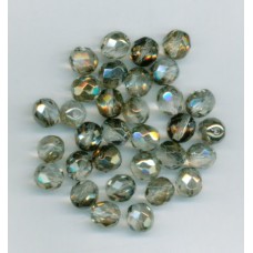 black diamond 8mm round facetted beads