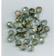 black diamond 8mm round facetted beads