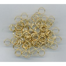 8mm Split Rings Gold
