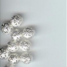 8mm Silver Filigree Balls 