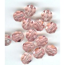 8mm Swarovski Round Light Rose