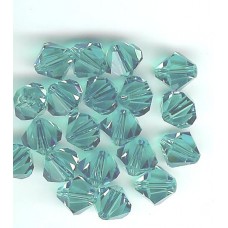 8mm Swarovski Bicone Blue Zircon