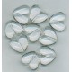 Clear Acrylic Heart Beads
