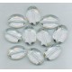 Clear Acrylic Facetted Oval