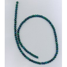 Azurite Chrysocolla 4mm Rounds