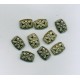 Brass Ox 2 Hole Spacer with Flower Design
