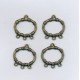 Brass Ox 3-Loop Earring Finding