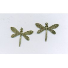 Brass Ox Dragonfly Charm