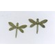 Brass Ox Dragonfly Charm