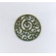 Brass Ox Round Filigree Pendant