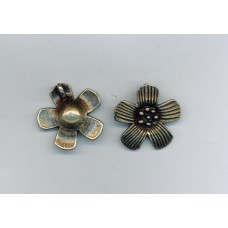 Brass Ox Striped Flower