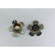 Brass Ox Striped Flower