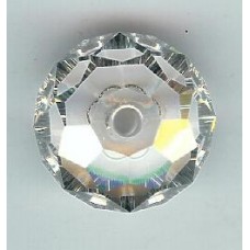 12mm Swarovski Briolette Silver Shade