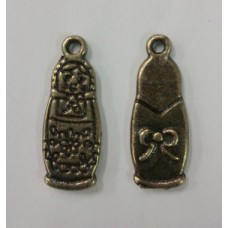 Brass Ox Babushka Charm