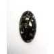 Oval 17mm x 32mm Black & Gold Cabochon
