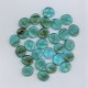 Bohemian Glass Blue-Brown Oval