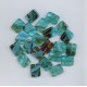 Bohemian Glass Blue-Brown Rectangles