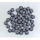 Bohemian Glass Blue Face Bead
