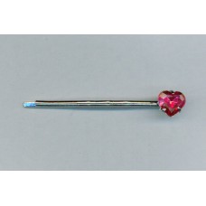 Bohemian Hair Pin with Pink Heart