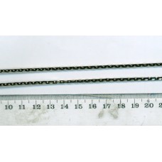 Brass Based Diamond-Cut Trace Chain with Black Coating