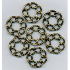Brass Ox Chain Link Rings