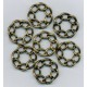 Brass Ox Chain Link Rings
