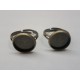 Ring Shank with Round Setting Brass Ox
