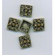 Sliders Brass Ox Plated with Topaz Diamontes