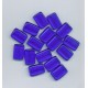 Bohemian Glass Cobalt Blue Rectanglular Bead