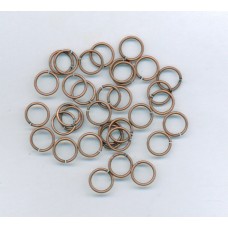 8mm Copper Ox Jumprings