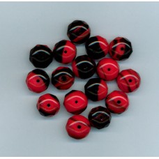 Czech Red & Black Briolette