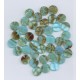 Bohemian Glass Blue-Brown Coin