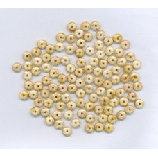 Czech Marbled Cream Spacer Beads
