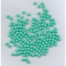 Czech Turquoise 4mm Rounds