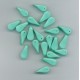 Czech Turquoise Flattened Drop