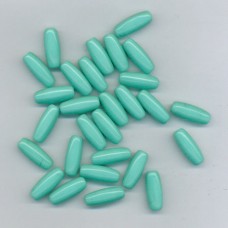 Czech Turquoise Tapered Barrels