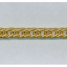 Double-Link Curb Chain Gold from Italy