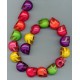 Multi-Coloured Turquoise Skulls 22mm