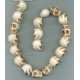 White Turquoise Skulls 22mm