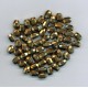 Czech Bronze Facetted Barrel Bead