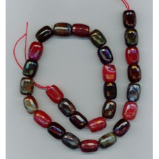 Fire Agate Facetted Barrels