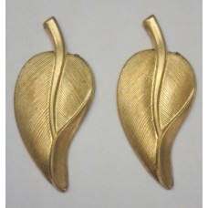 Brass Leaf with Folded Edge