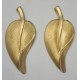 Brass Leaf with Folded Edge
