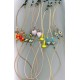 Handmade Natural Leather Glasses Chains with Fancy Beads