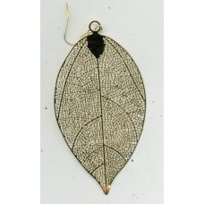 Gold Plated Laser Leaf Earings